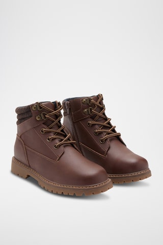 Bottes de montagne à zip - Marron