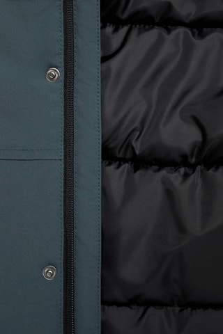 Anorak matelassé à poches - Bleu