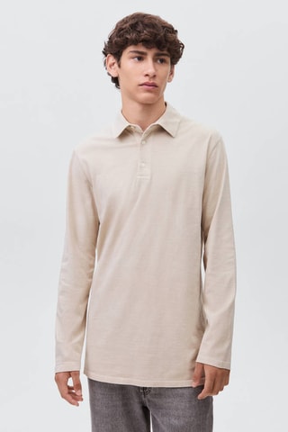 Polo basique coton - Beige