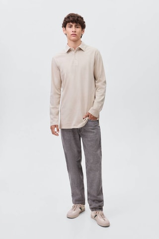 Polo basique coton - Beige