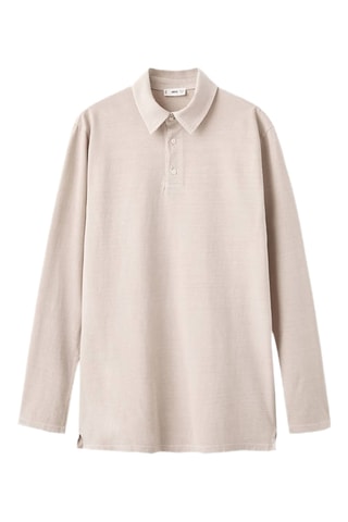Polo basique coton - Beige