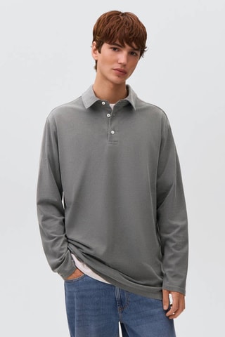 Polo basique coton - Gris