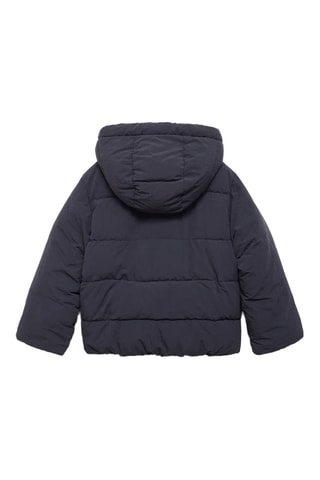 Anorak matelassé à capuche - Bleu marine