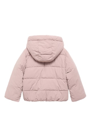 Anorak matelassé à capuche - Rose