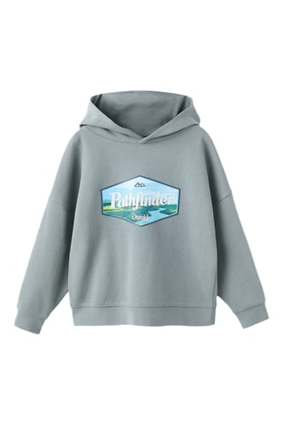 Sweat-shirt coton imprimé - Vert