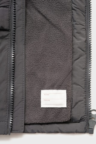 Anorak matelassé à capuche - Anthracite