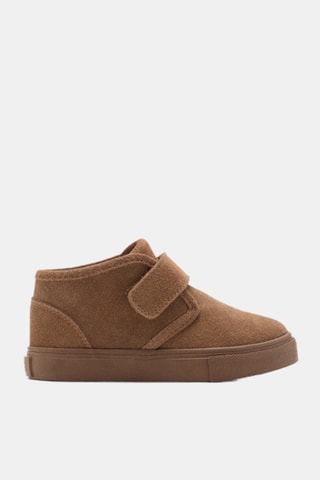 Chaussures cuir Velcro - Marron