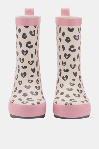 Bottes de pluie léopard - Rose