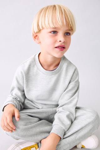 Sweat-shirt oversize en coton - Gris