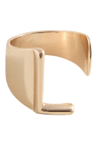 Bague motif lettre