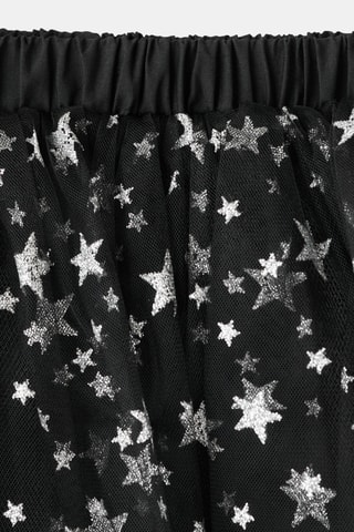 Jupe tulle étoiles - Noir