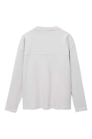 T-shirt couture poche - Gris
