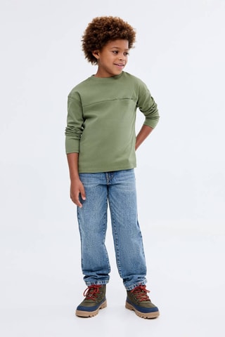T-shirt couture poche - Vert