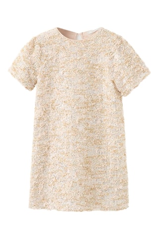 Robe courte à paillettes - Doré