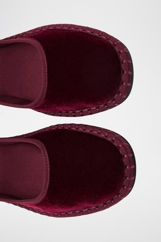 Ballerines velours - Bordeaux
