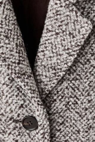 Manteau jaspé en laine - Marron
