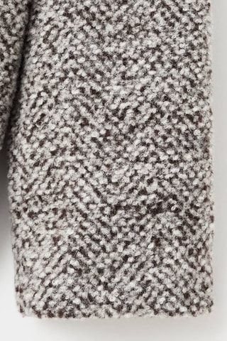 Manteau jaspé en laine - Marron