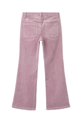 Pantalon flare effet velours - Rose