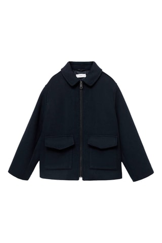 Manteau drap de laine - Bleu marine