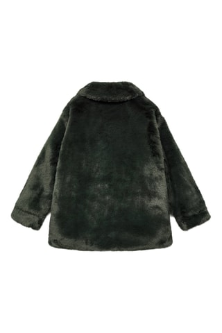 Manteau fausse fourrure - Vert