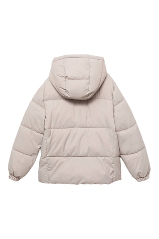 Anorak matelassé à capuche - Beige