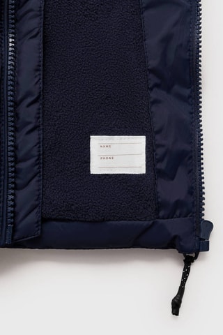 Anorak matelassé à capuche - Bleu marine