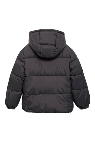 Anorak matelassé à capuche - Gris
