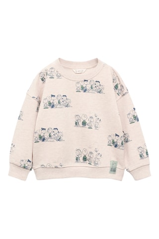 Sweat-shirt Snoopy coton - Beige