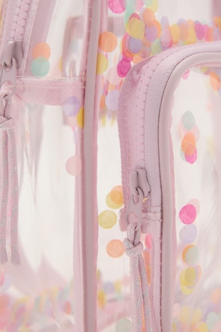 Sac à dos transparent confetti - Rose clair