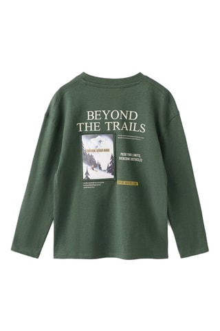 T-shirt coton imprimé - Vert