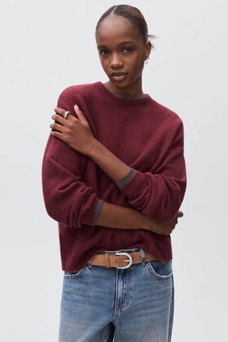 Pull-over maille - Bordeaux