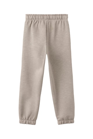 Jogging coton taille élastique - Marron