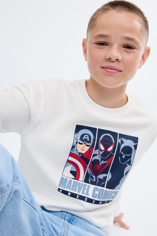 T-shirt imprimé Marvel - Blanc