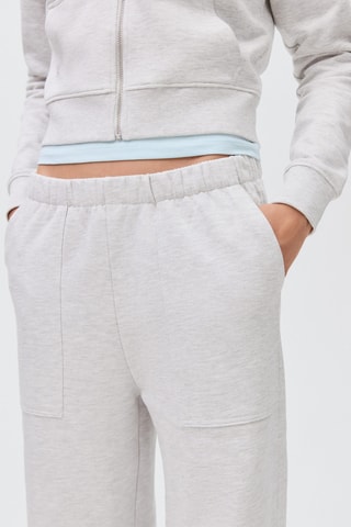 Jogging coton coutures - Gris clair