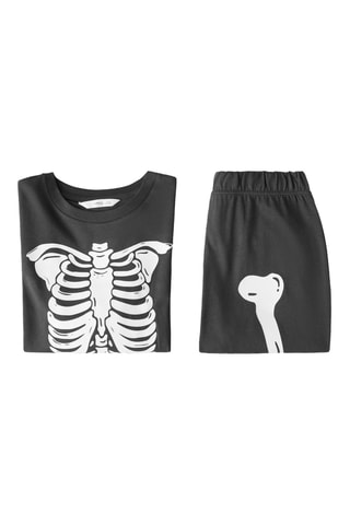 Pyjama squelette phosphorescent - Anthracite