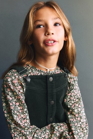 Blouse à fleurs - Vert