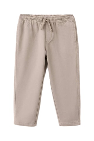 Pantalon droit coton - Marron
