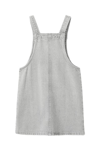 Robe chasuble denim - Gris