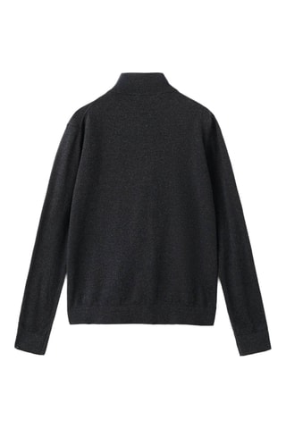 Cardigan maille fermeture Éclair - Gris