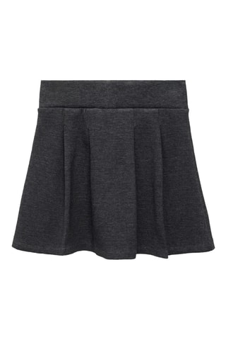 Jupe courte en coton - Gris foncé