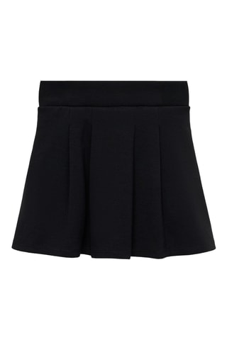 Jupe courte en coton - Noir