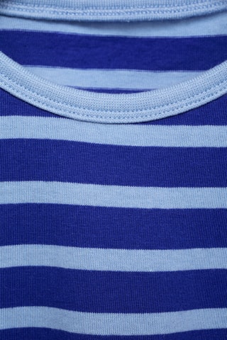 T-shirt cut-out à rayures - Bleu