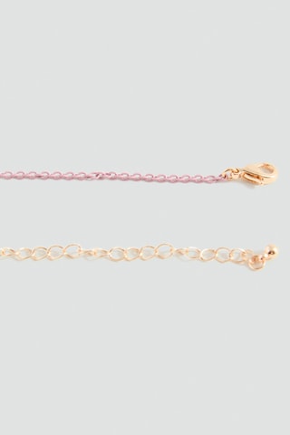 Collier perles lettres