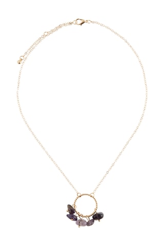 Collier pendentif pierres