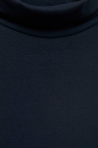T-shirt manches longues col roulé - Bleu marine