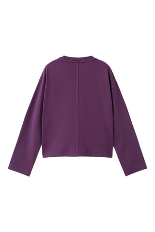 T-shirt imprimé fleuri - Violet