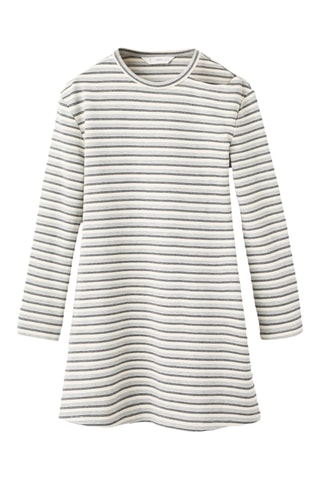 T-shirt cut-out Lurex - Gris