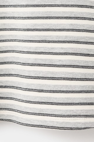 T-shirt cut-out Lurex - Gris