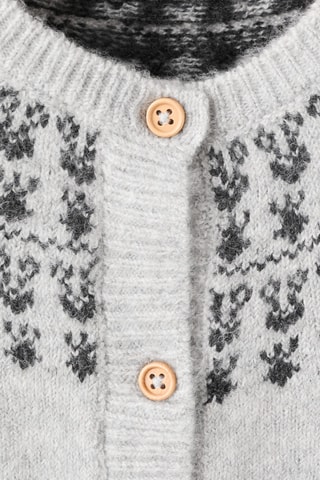 Cardigan en maille frise - Gris