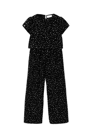Combi-pantalon sequins - Noir